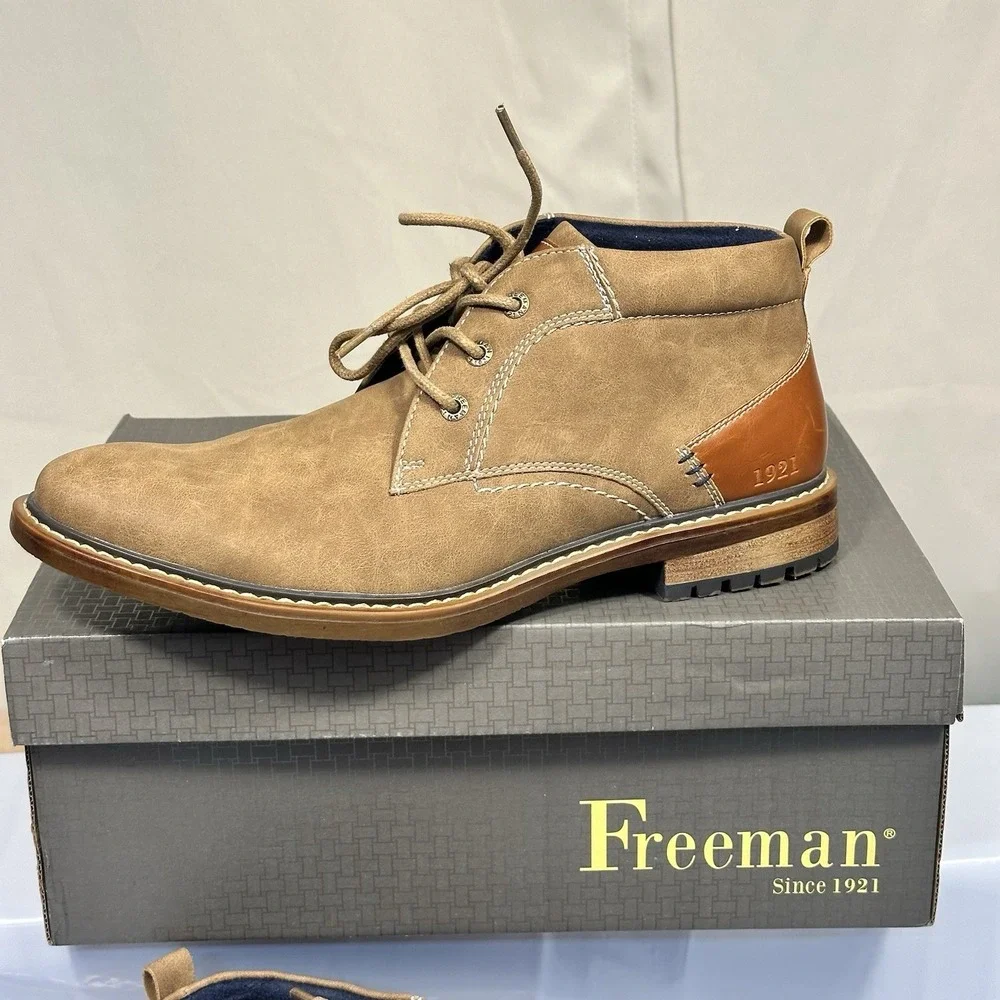 Freeman Hector Chukka Shoe Boot #F121038 IOB Men's Size 8.5 Classic Academia